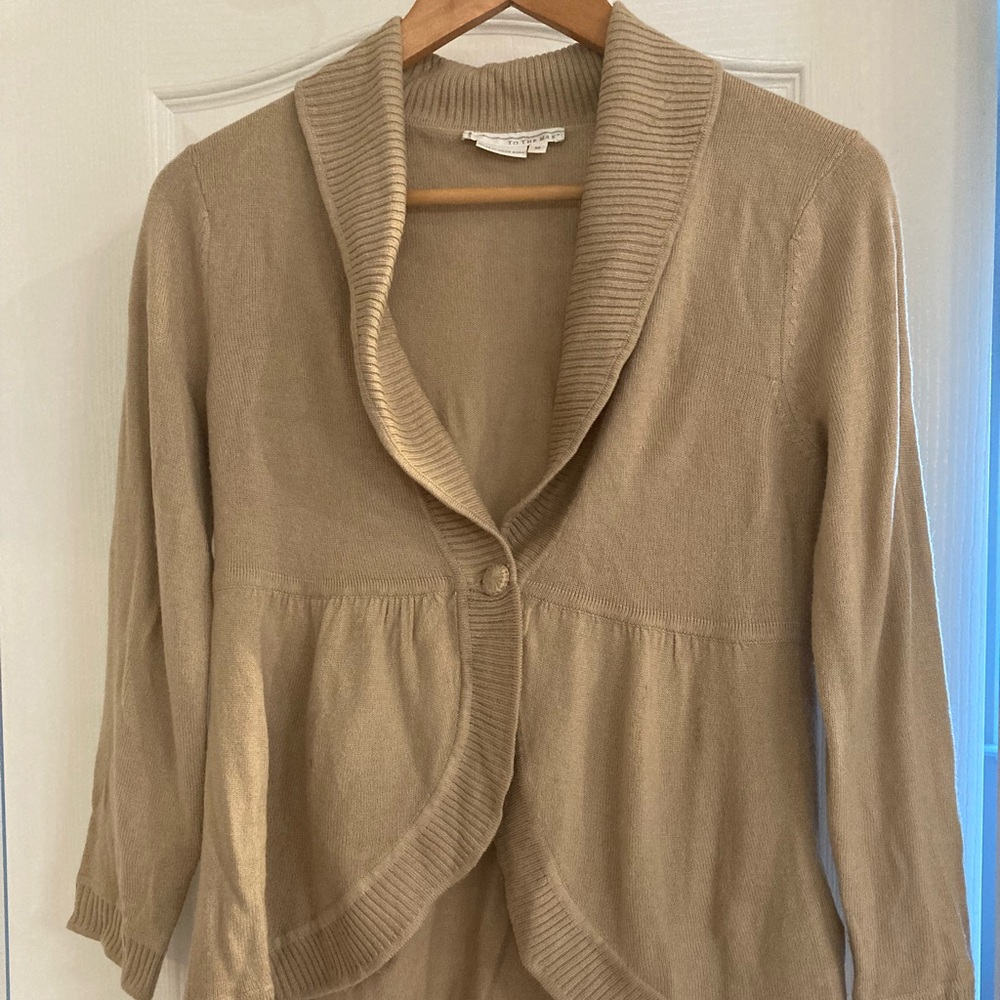To the Max Tan Cardigan Sweater